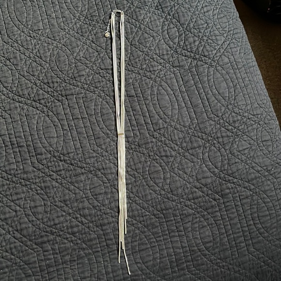 RW faux silver long long necklace - Picture 1 of 5